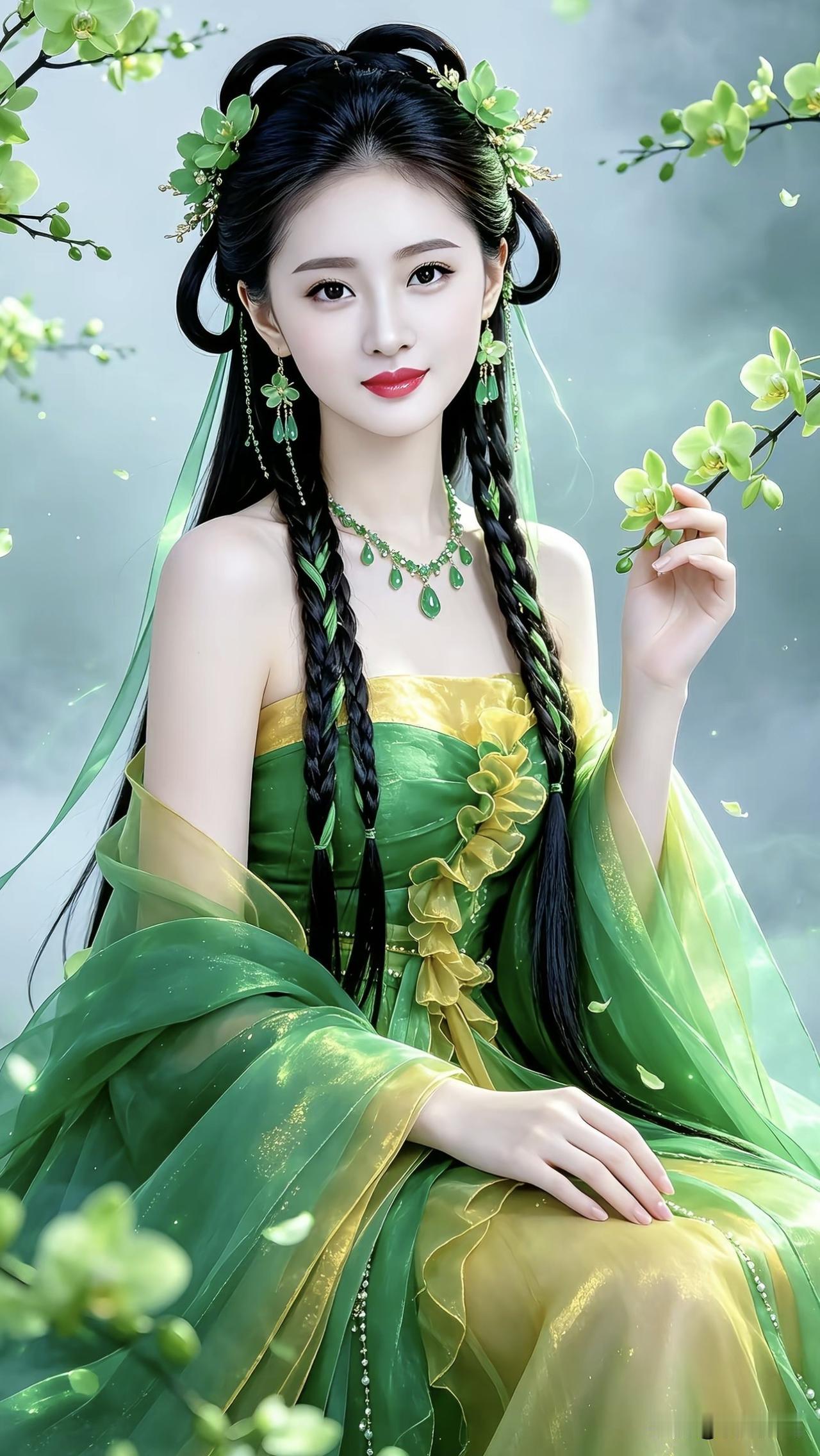 梦幻仙女风，绿意盎然，美轮美奂！梦幻花海仙女 梦幻仙女大片 梦幻唯美风 梦幻仙女