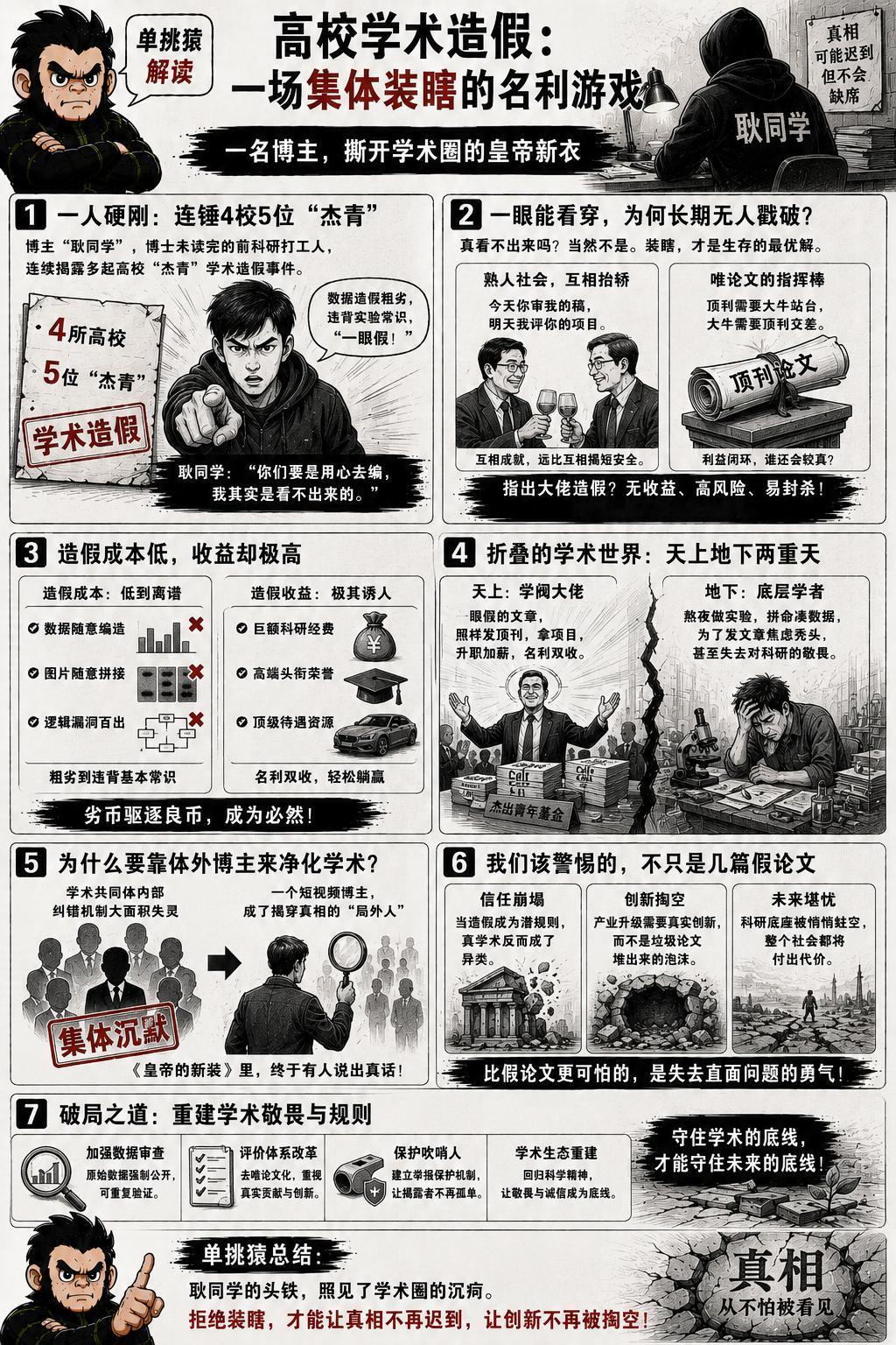 最近，一个叫“耿同学”的博主把高校圈的遮羞布狠狠拽了下来。作为一个连博士都没读完
