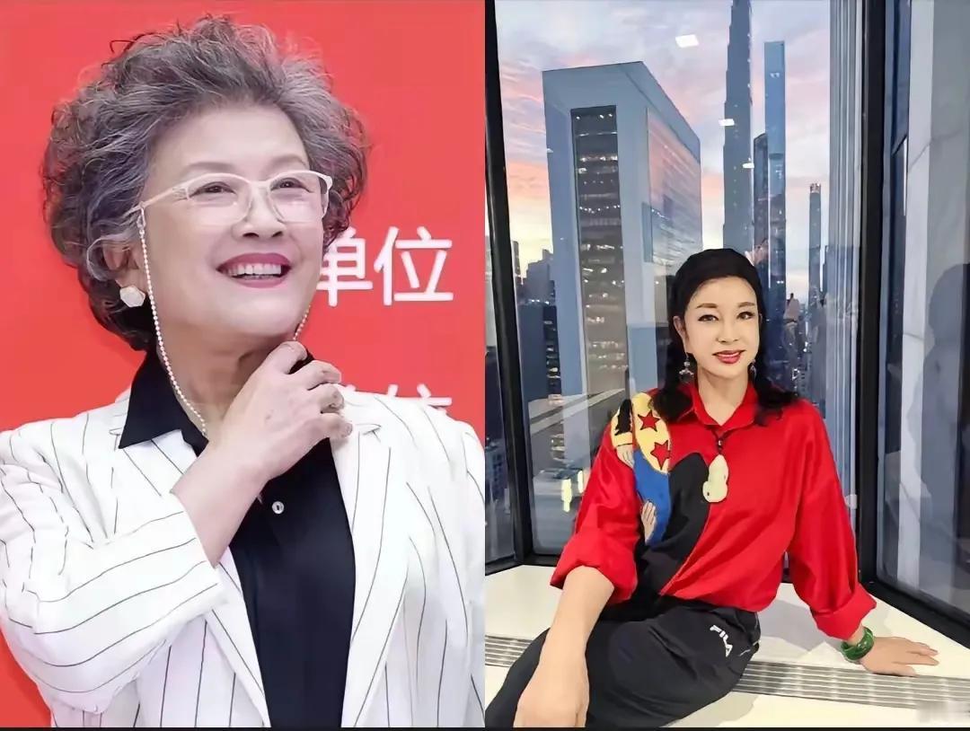 同样是73岁的老年人，不装嫩的宋春丽比硬装少女的刘晓庆好看太多了！可能是她们俩的