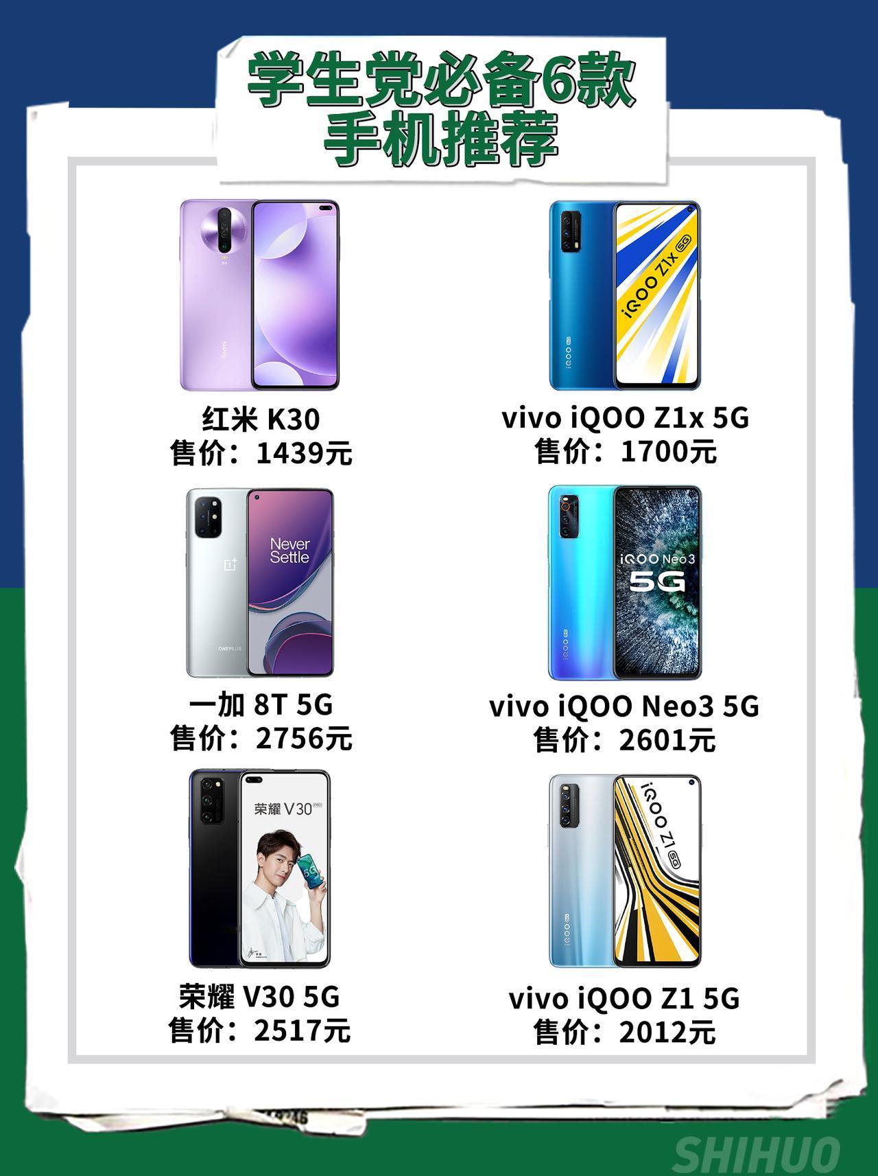 双十一选购推荐|学生党手机必选
想必很多学生党对手机有着很大的要求，价格低，性能