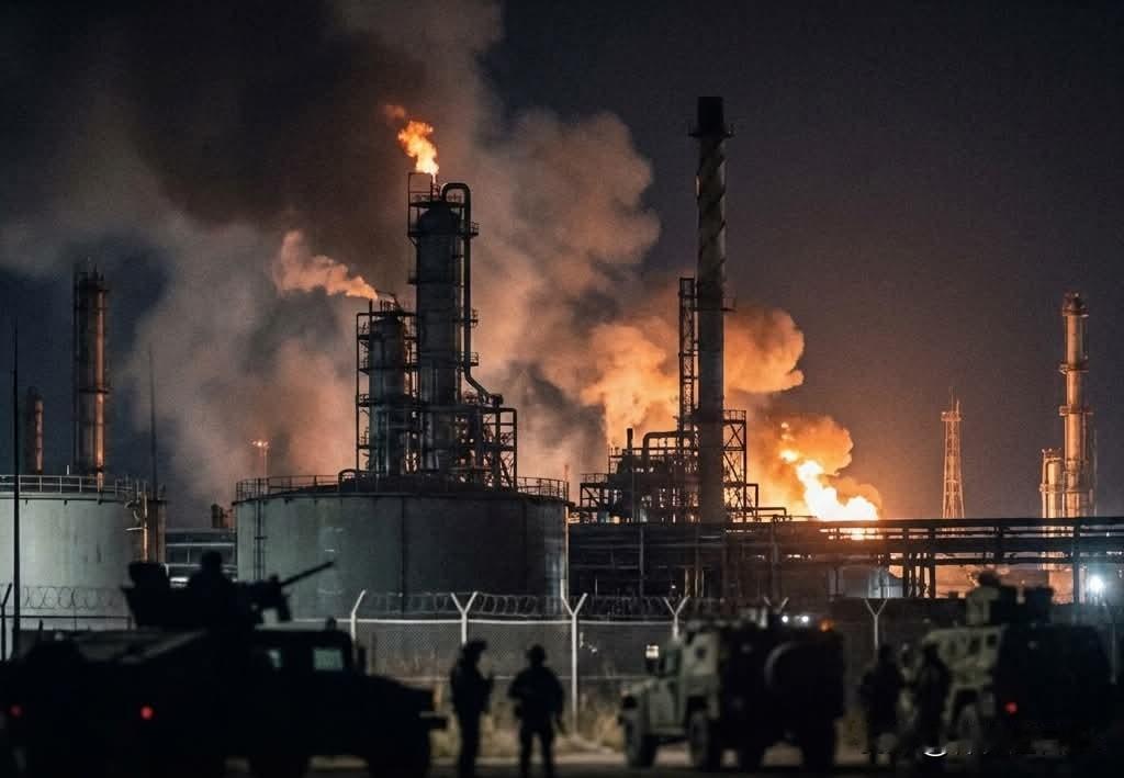 乌证实深夜突！
俄南部炼油厂爆炸起火
克里米亚军事设施同遭锁定

夜幕降临，战火