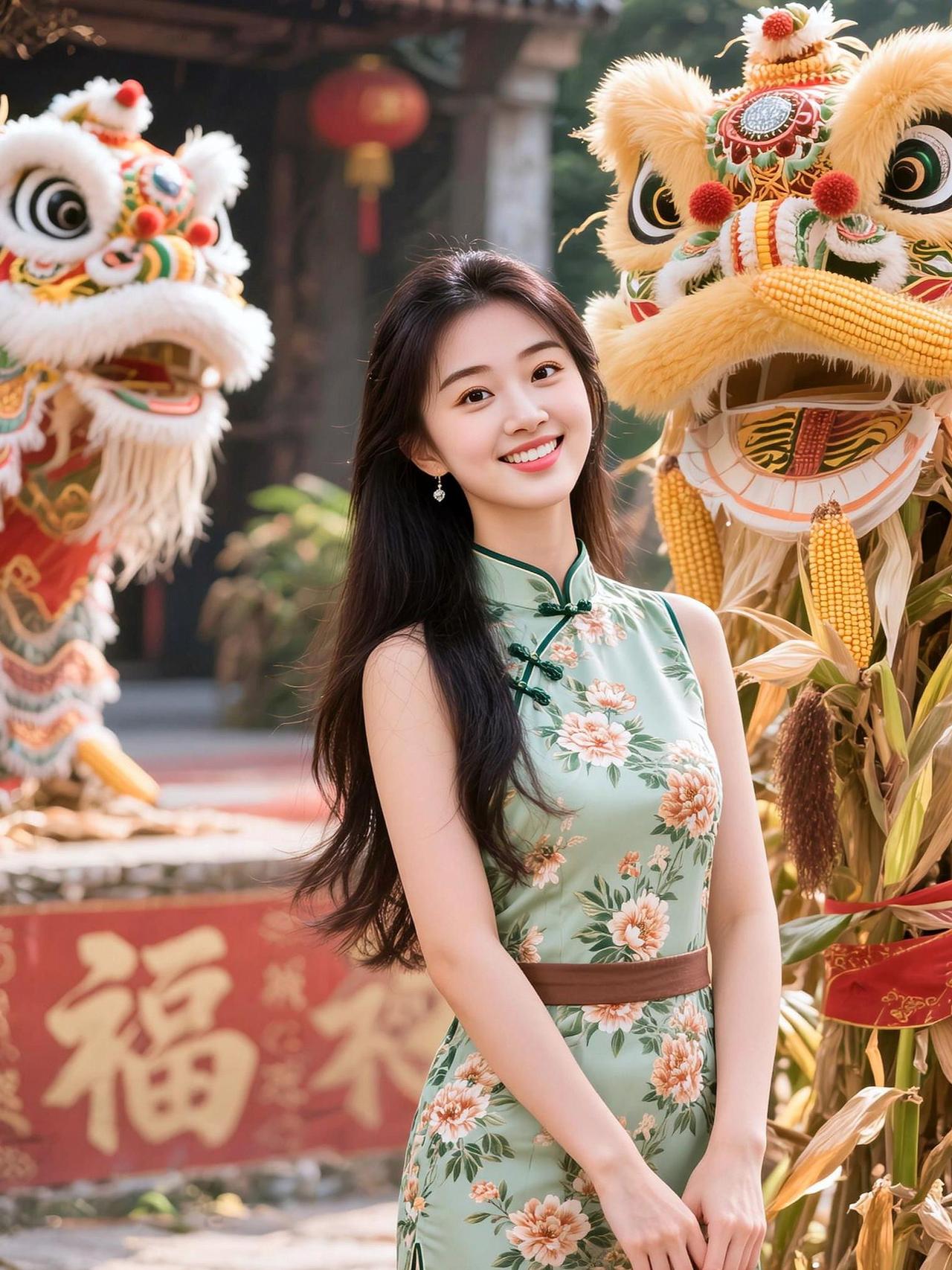 中式旗袍写真 高颜值美女