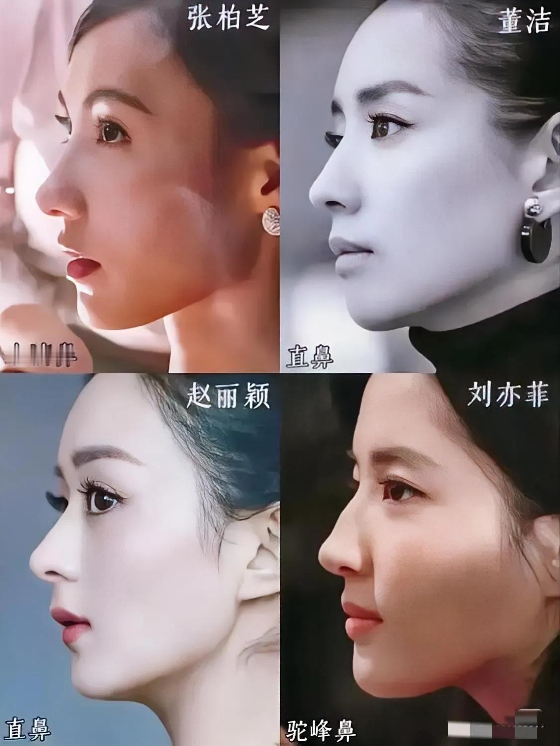 赵丽颖的侧颜完胜，鼻子完美如雕塑，特别是水灵灵的大眼睛，真是好看的不要不要的。刘
