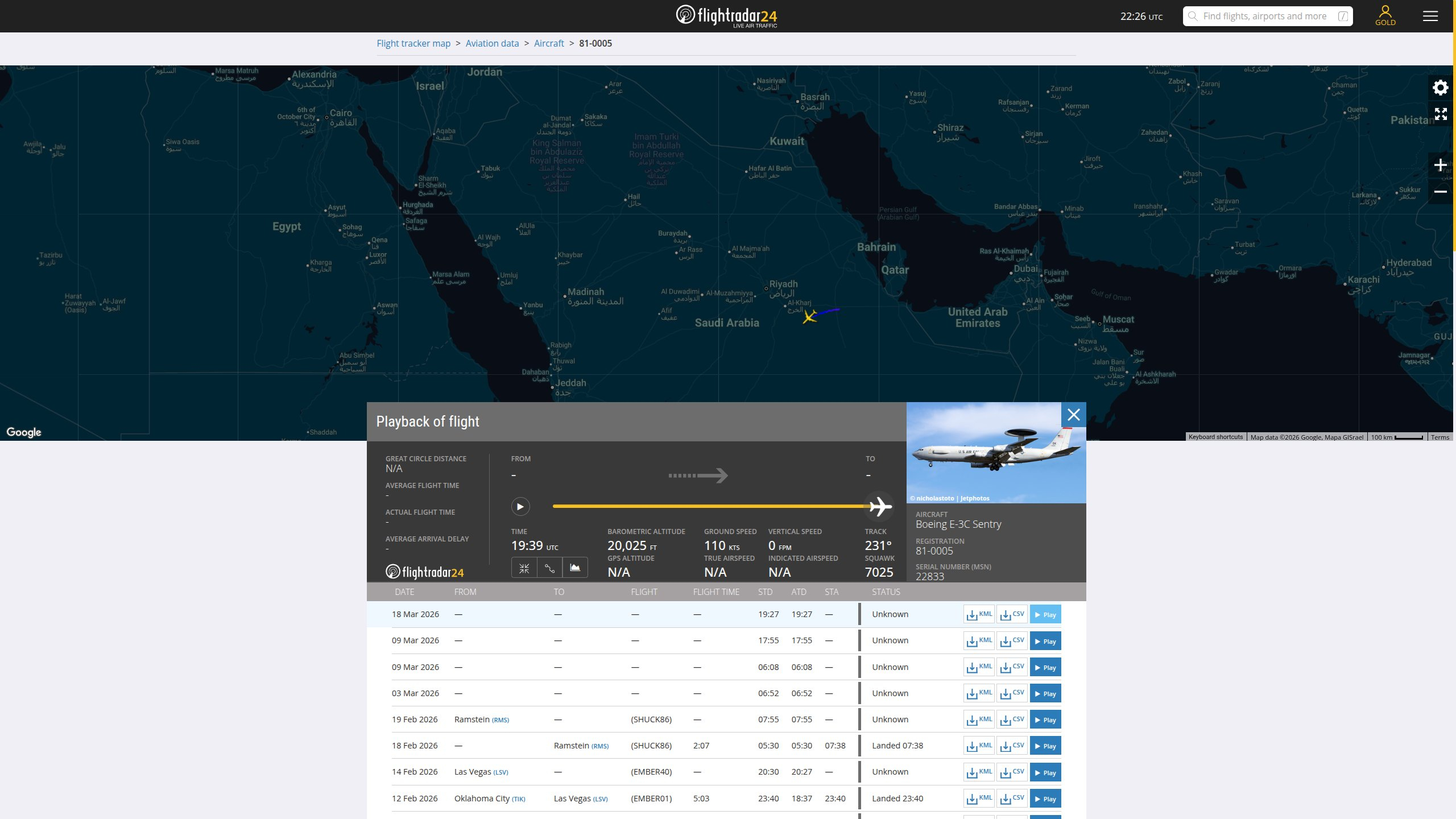 🔻伊朗法尔斯通讯社分享图片称：隶属于美国空军第 552 空中控制联队、驻扎在俄