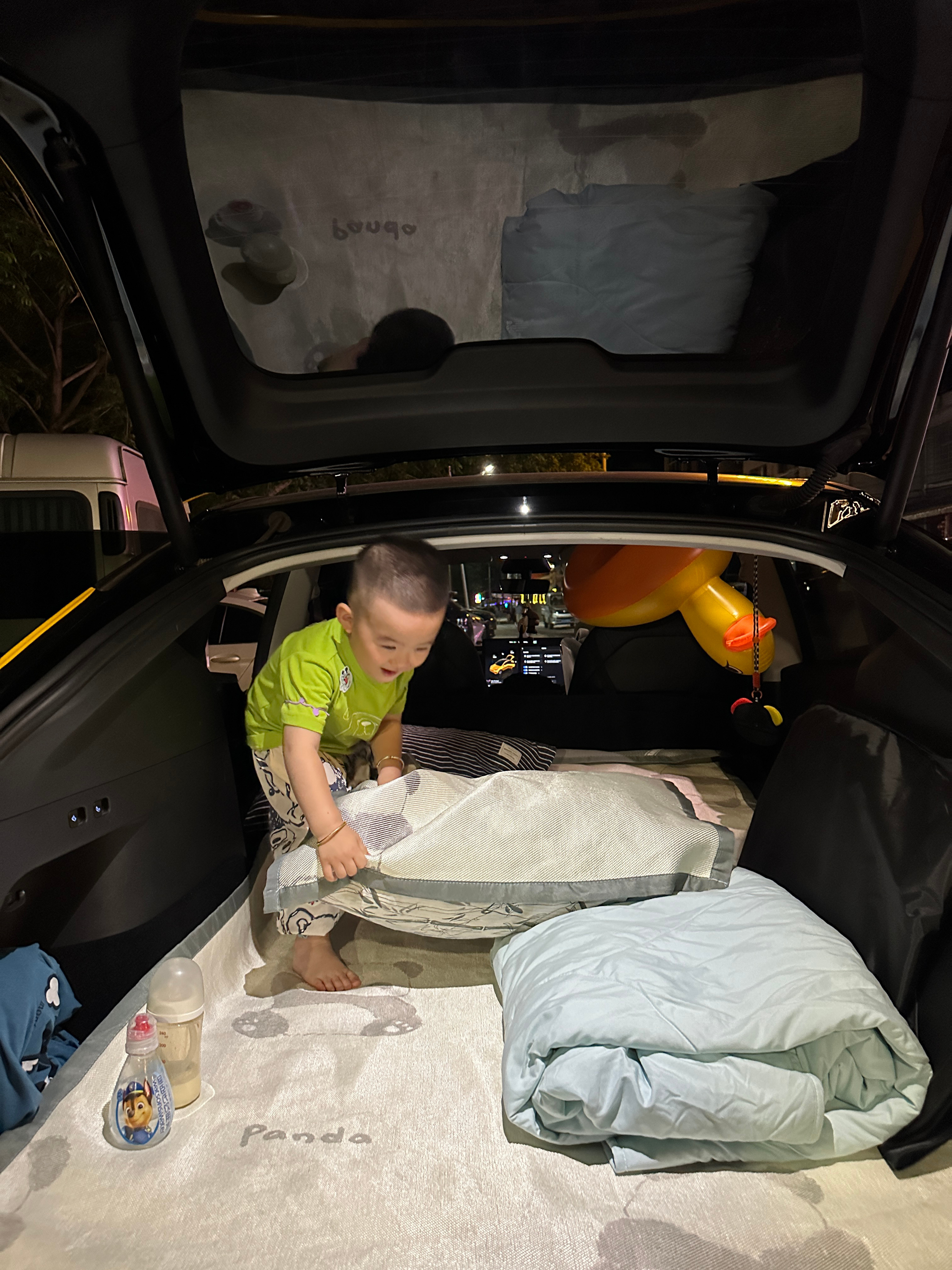 🚗【汉堡趣事𝐩𝐥𝐨𝐠.𝟏𝟕】带小孩哥解锁车宿初体验看山看水看月亮看
