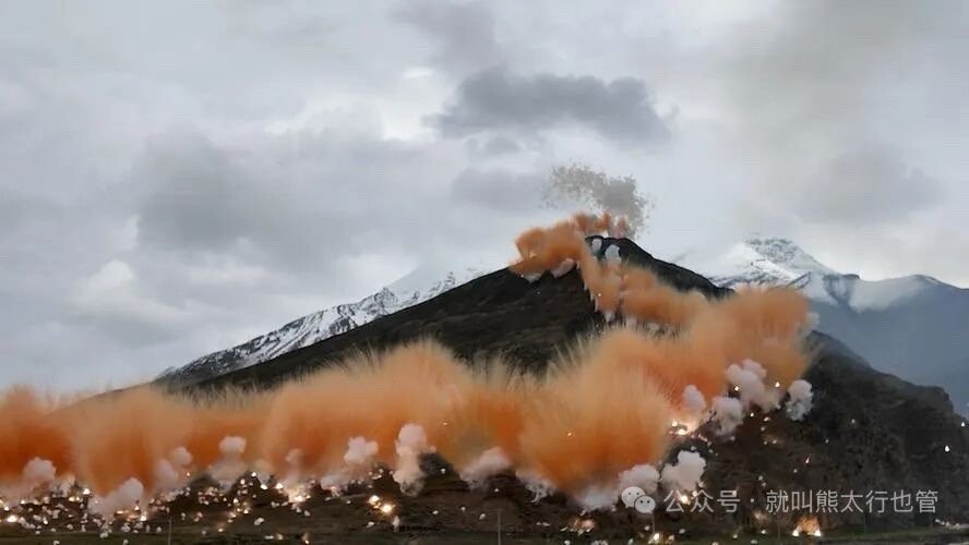 是吧，这不一样么？为了宣传高原生态保护，把喜马拉雅炸了。为了表达对新郎的祝福，在