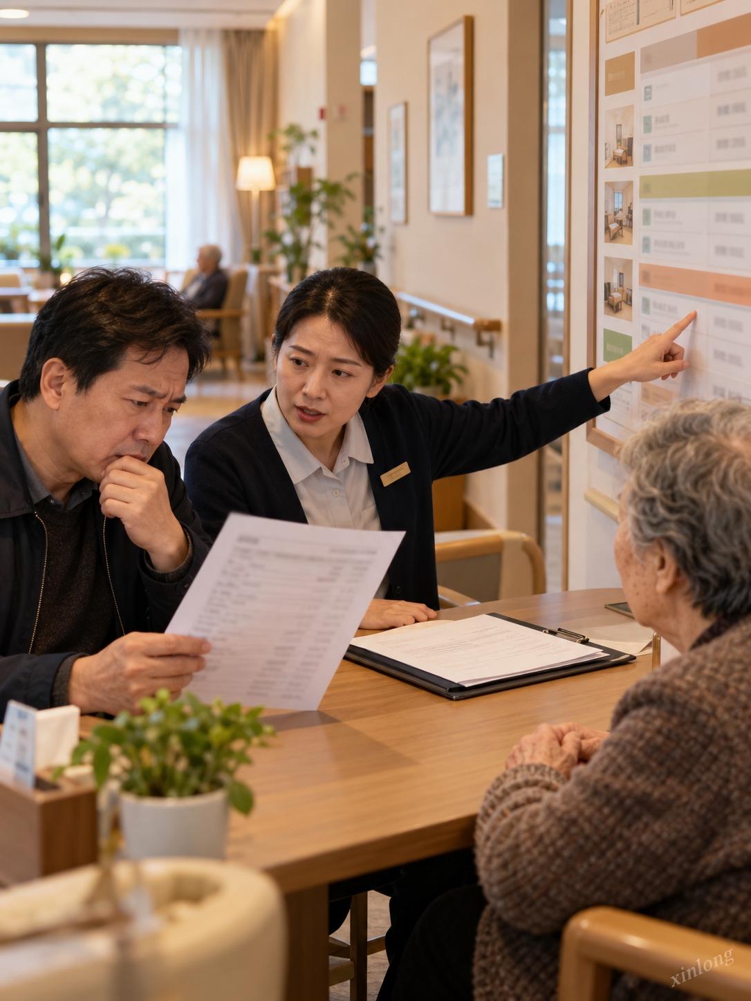 普惠养老收费．．．
老人住养老院，最怕低价住进去、项目一项项往外冒。

这回收费