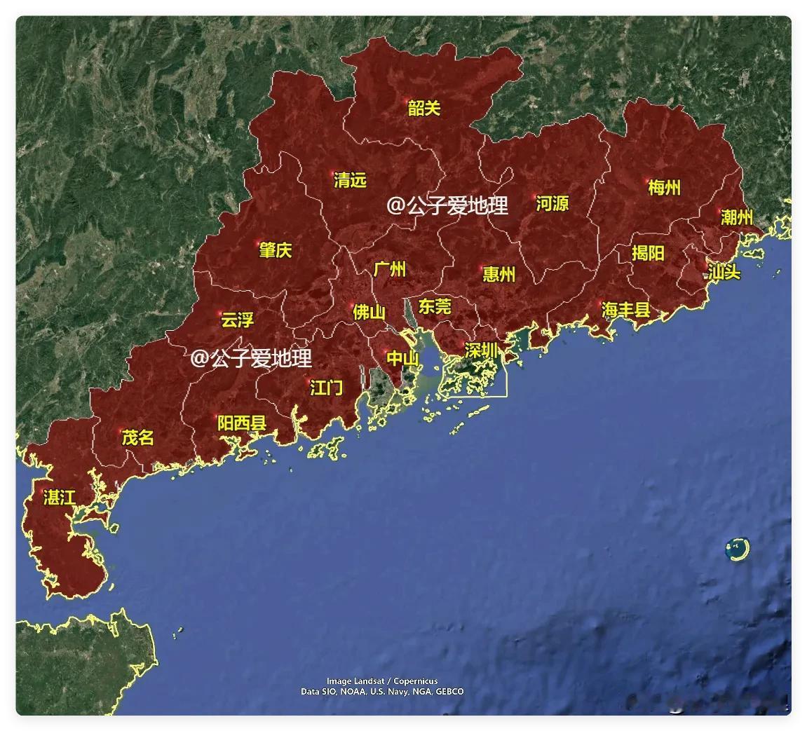 广东面积仅排全国第15，为何能装下1.65亿人成人口第一大省？
你敢信？全国土地