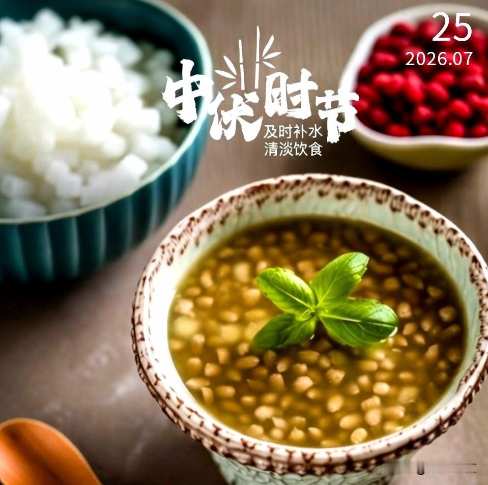 中伏
中伏已至，暑气未消
静心消暑，平安度夏
愿你日子顺遂，无忧无恼