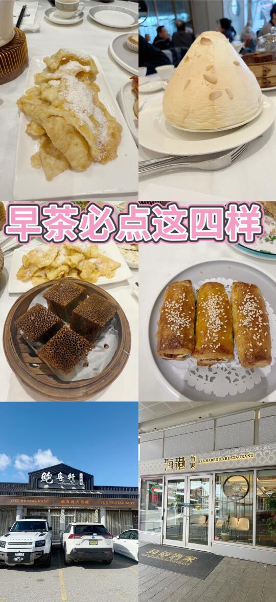 🇨🇦早茶最好吃【鲍粤轩】蛋散和【海港】舒芙蕾
