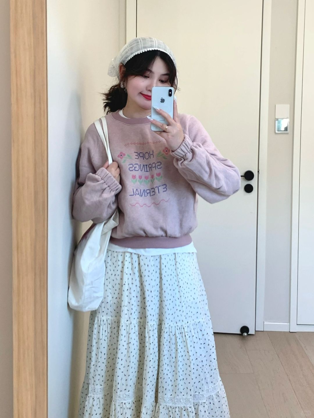🌷｜今天的卫衣和碎花裙就是甜甜的妹～