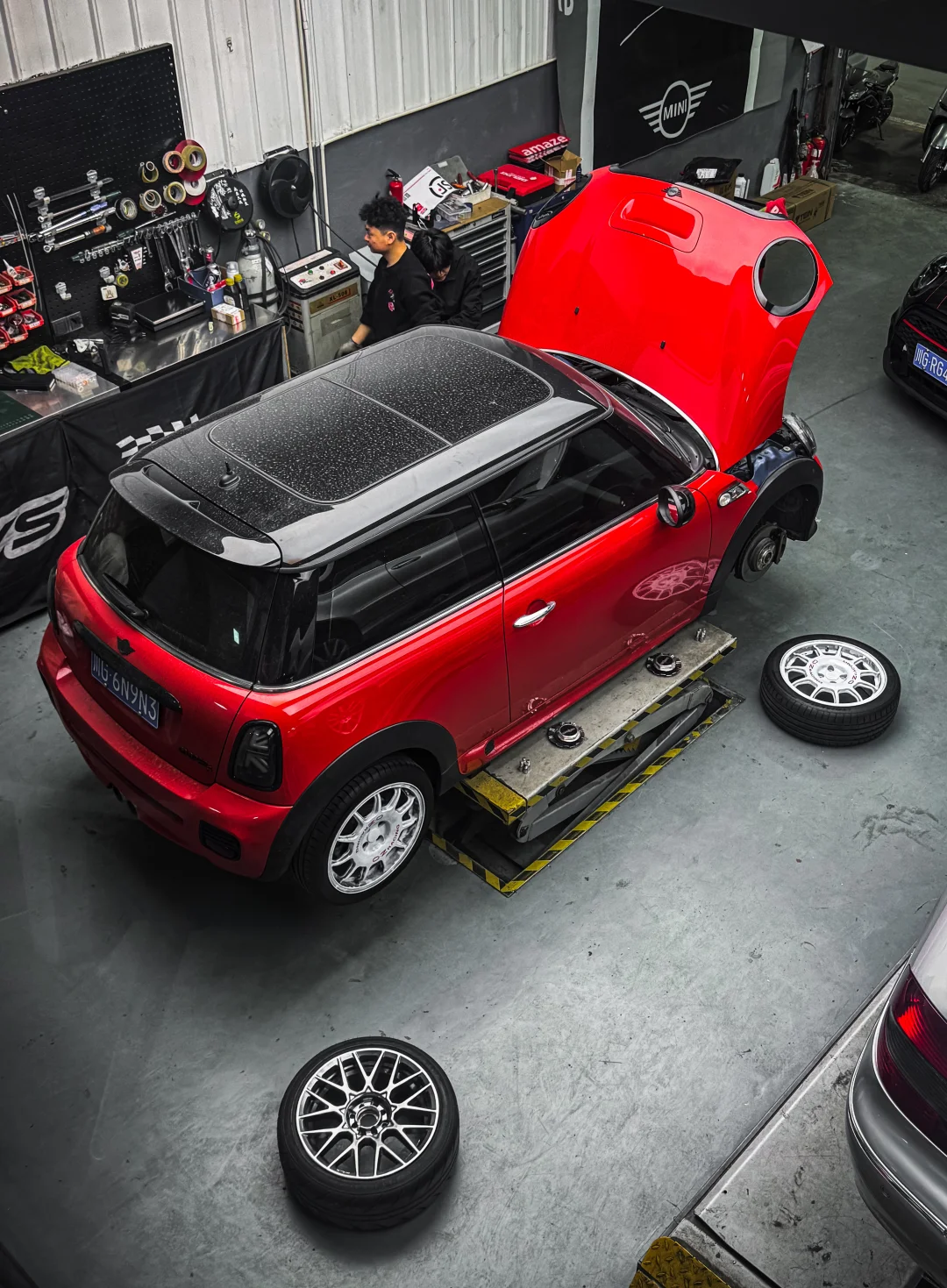 白轮毂和mini是绝配！