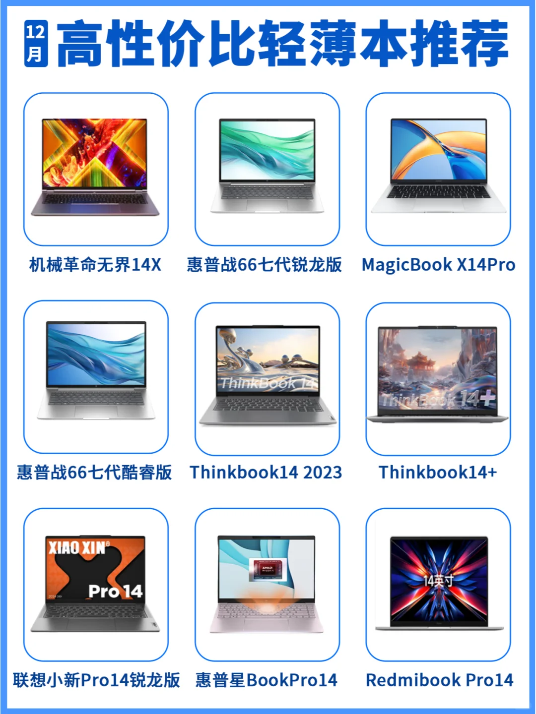 💻12月高性价比轻薄本，总有一款能打动你