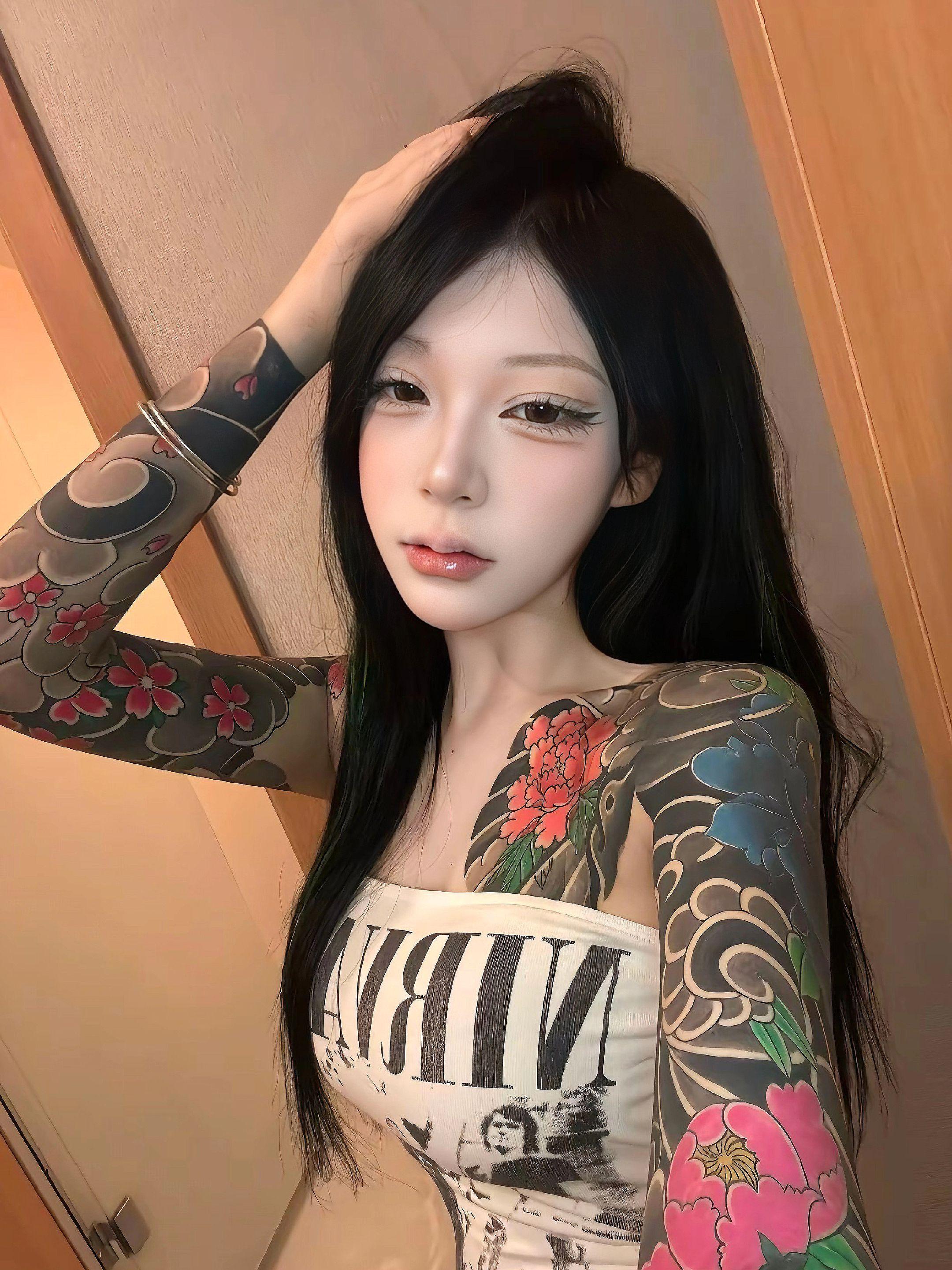 我也有个花臂梦 奈何家父略懂拳脚.