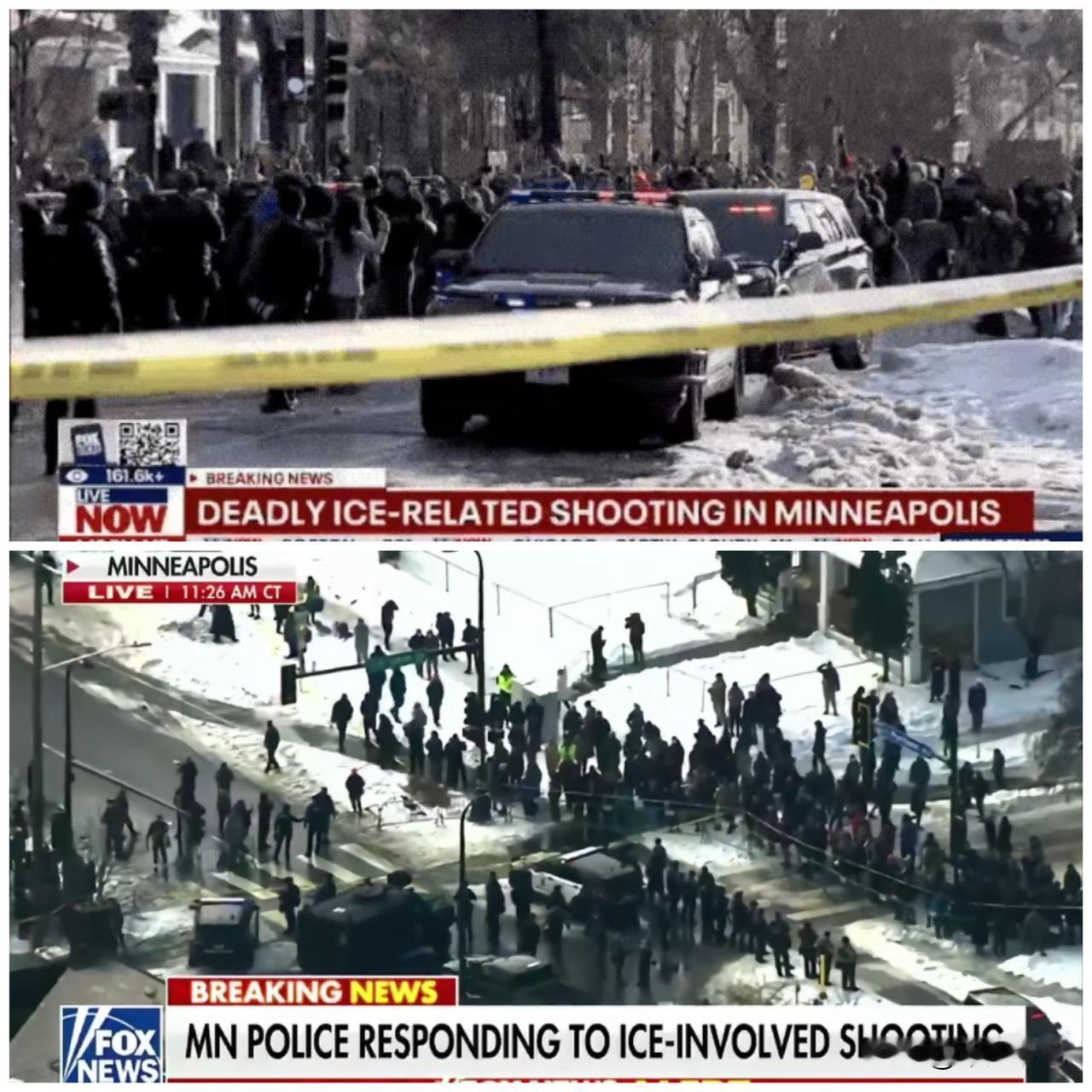 火上浇油，美国国土安全部将雷妮·古德定义为“本土恐怖主义份子”
美国移民局警察“