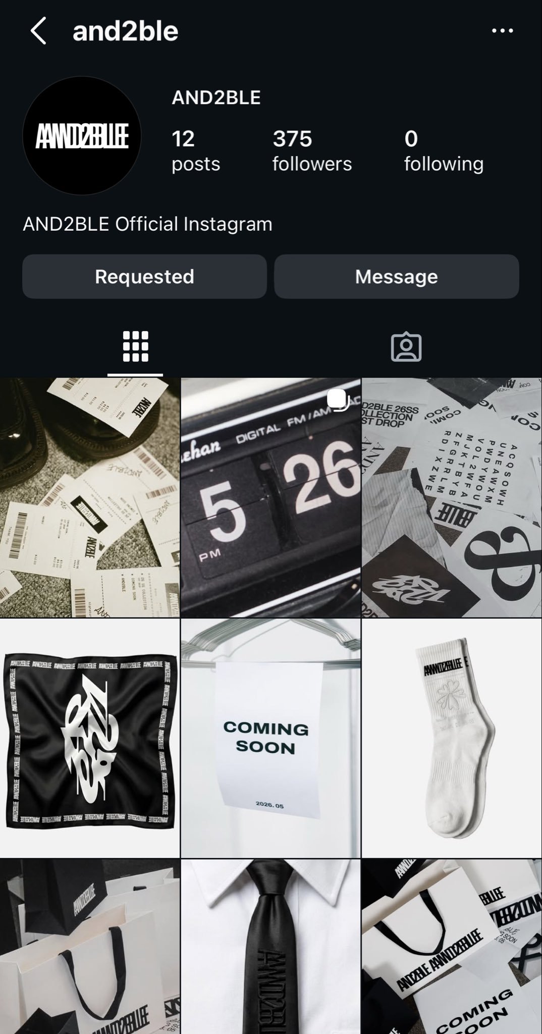 乐华新男团AND2BLE开通官方Instagram，5月26日COMING SO