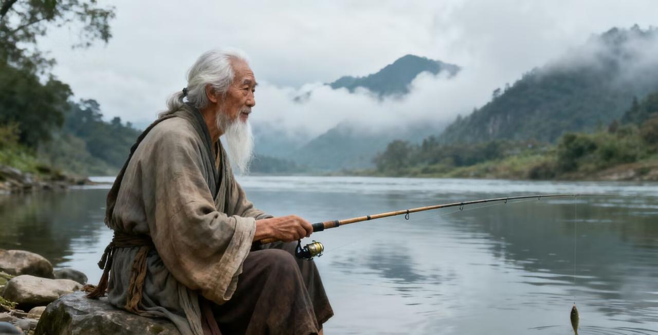 黑夜河边，浮漂微动，他正期待与大鱼搏斗，却先等来一声枪响——这剧情，连悬疑片都不