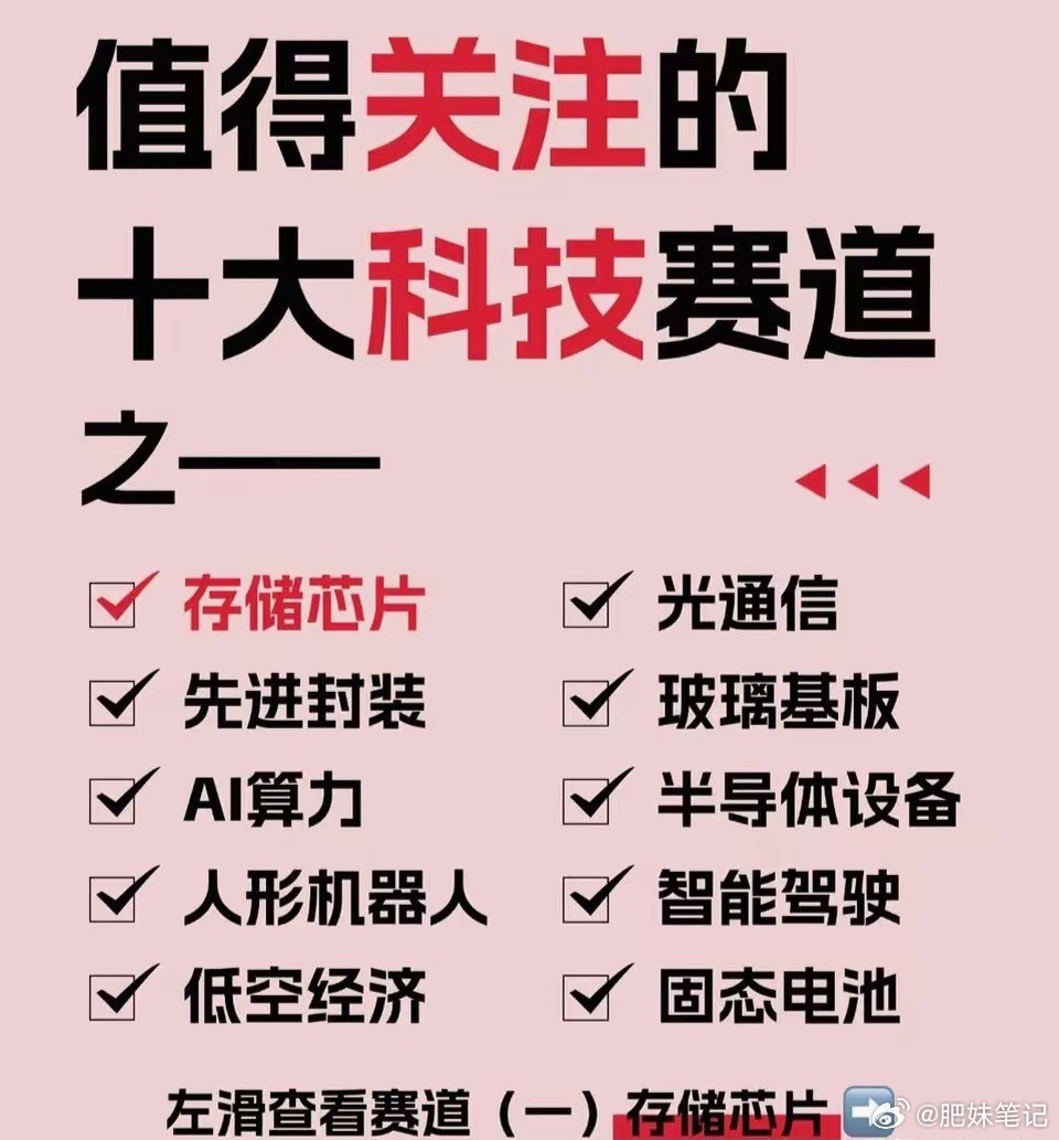 十大科技赛道龙头，存储芯片为什么值得重点看？在当下十大核心科技赛道里，存储芯片作
