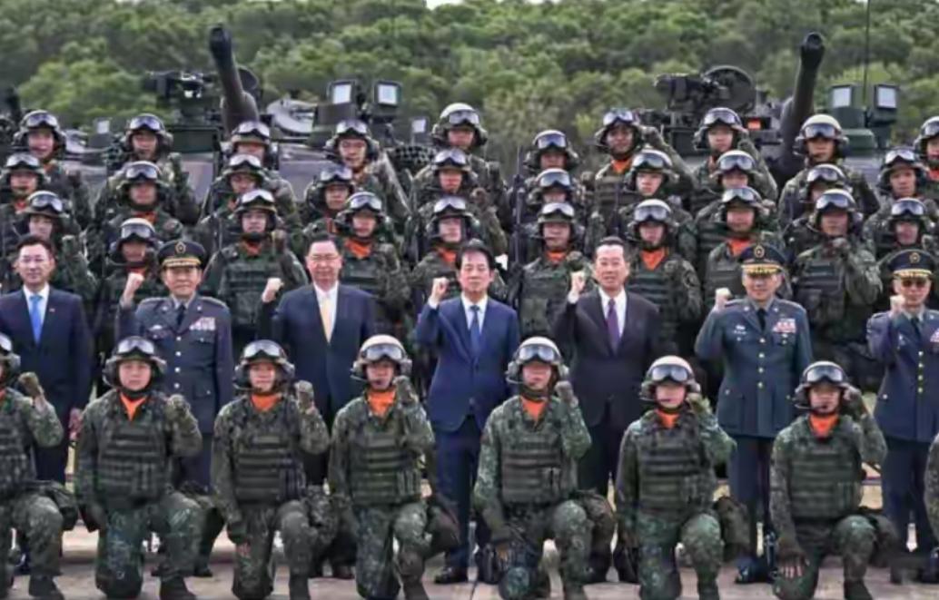 台独武装10月31日正式成军，“台独”首领赖清德在成军仪式训话叫嚣：“只有实力才