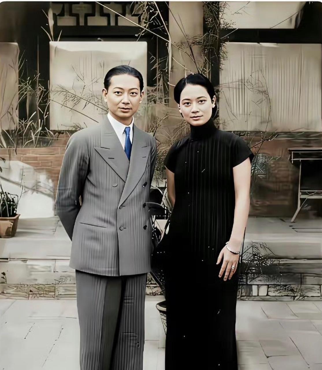 30年代在上海的梅兰芳，福芝芳夫妇！别说啊，有一种玄学就是夫妻相！要不怎么说十年
