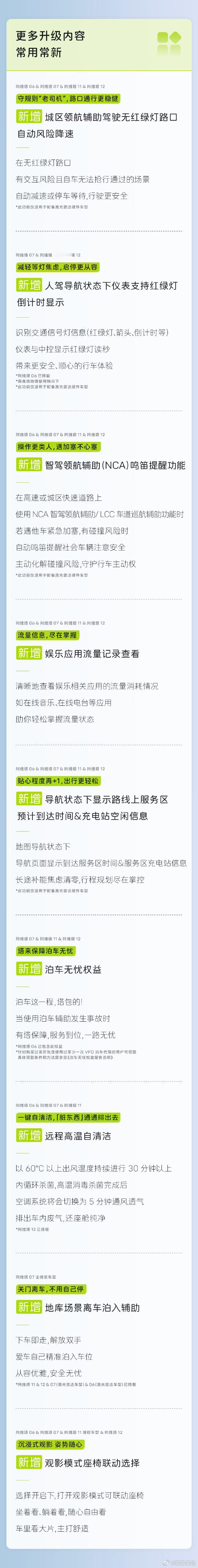 阿维塔OTA升级华为乾崑ADS3.3.2版本阿维塔宣布从7月3日起，对全系车型进