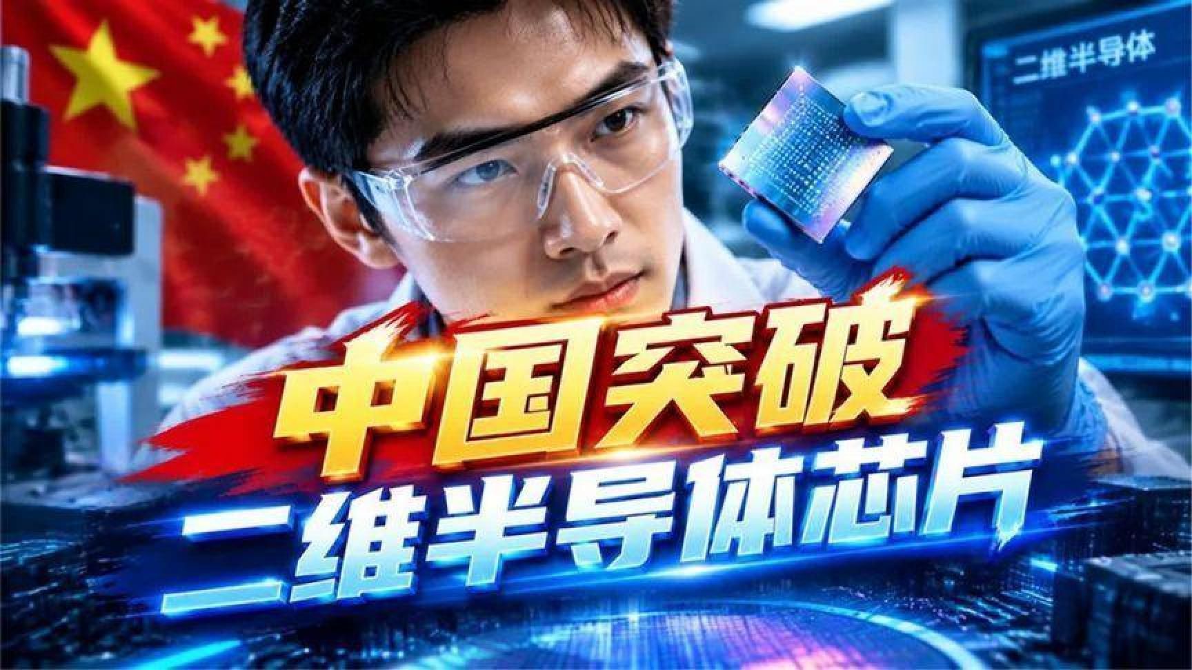 中国向全世界宣布！突破摩尔定律，研制出全球首款二维半导体芯片