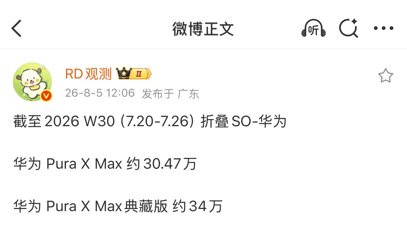 Pura X Max 上市3个月 销量来到 65万台万元高端旗舰 这销量就问你猛