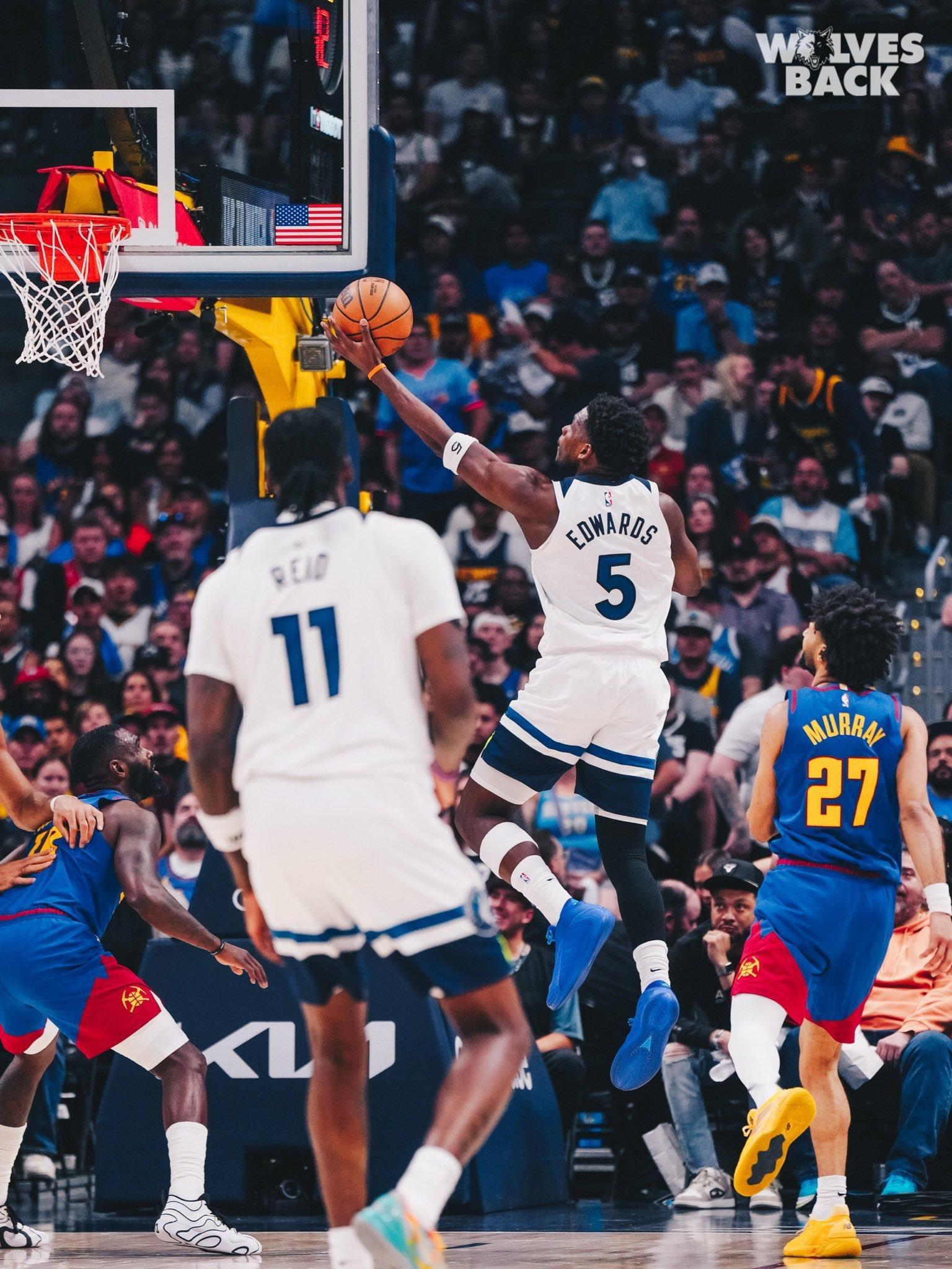 爱德华兹是真正的斗士nba