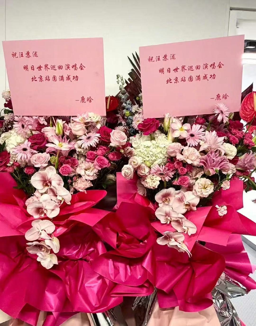 鹿晗送汪苏泷演唱会花篮鹿晗为汪苏泷演唱会送花篮鹿晗送汪苏泷演唱会花篮～ 