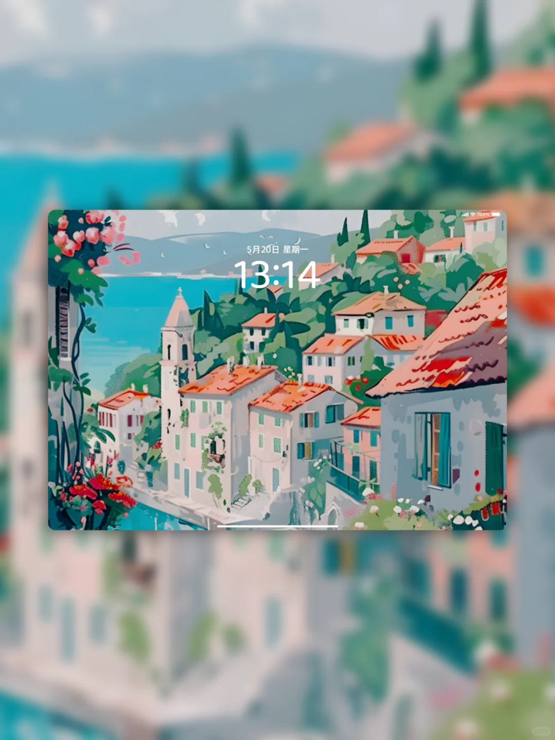 海边红房子｜治愈系ipad壁纸133