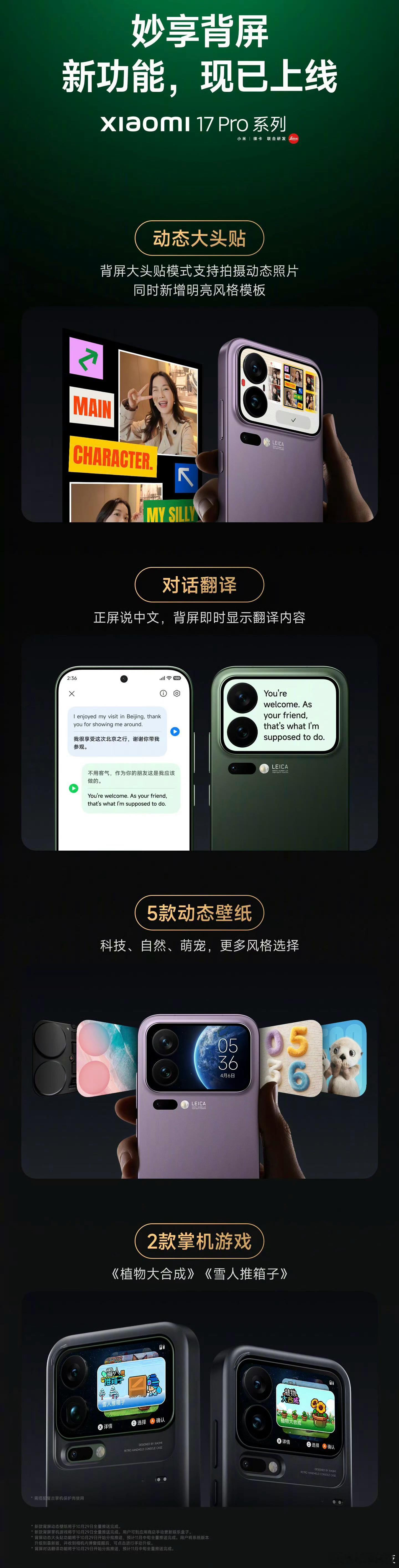 背屏新功能玩法，持续有在更新。 ​​​