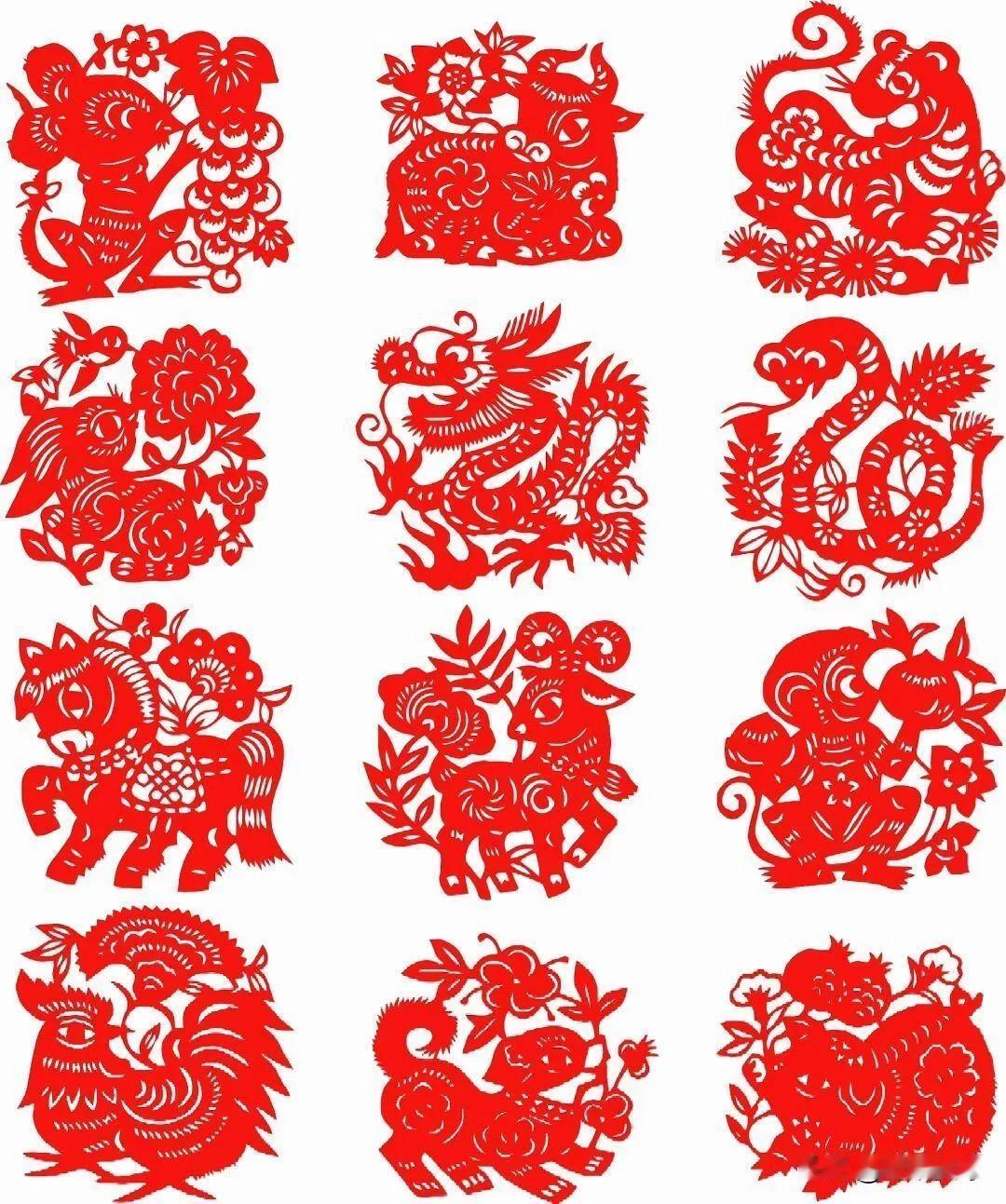 民间传统十二缺说法：
鼠缺门牙
牛缺上齿
虎短脖颈
兔缺上唇
龙缺耳廓
蛇无四肢