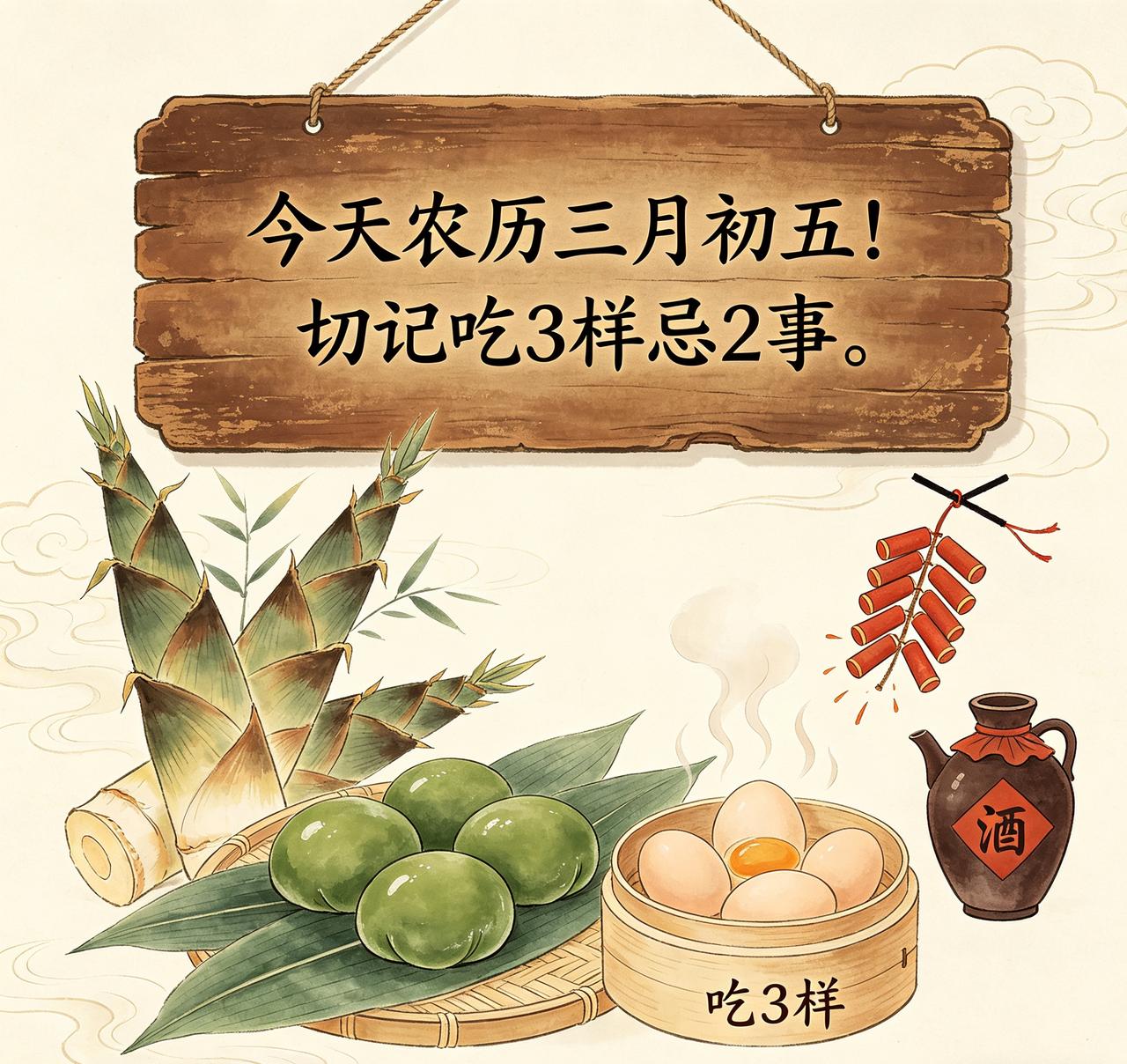 【今天农历三月初五！切记吃3样忌2事，老规矩别丢，保你下半年顺顺当当】

各位老