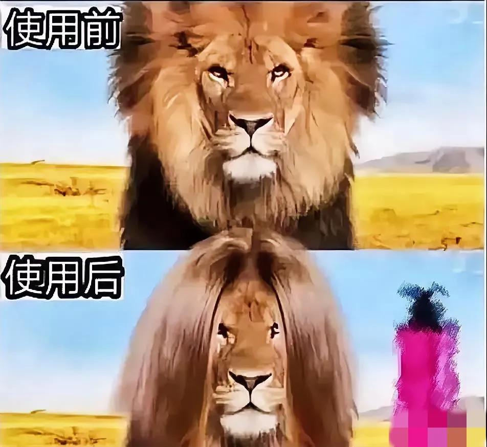 洗发水真好用啊，狮王变狮嫂了[我想静静]