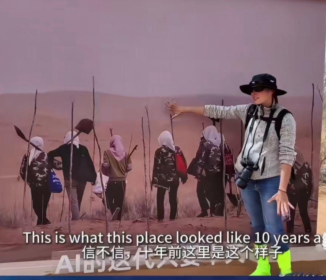 海外网友说只有中国在让世界变美好 当世界忙于竞争科技与战争，中国人默默扎根阿拉善