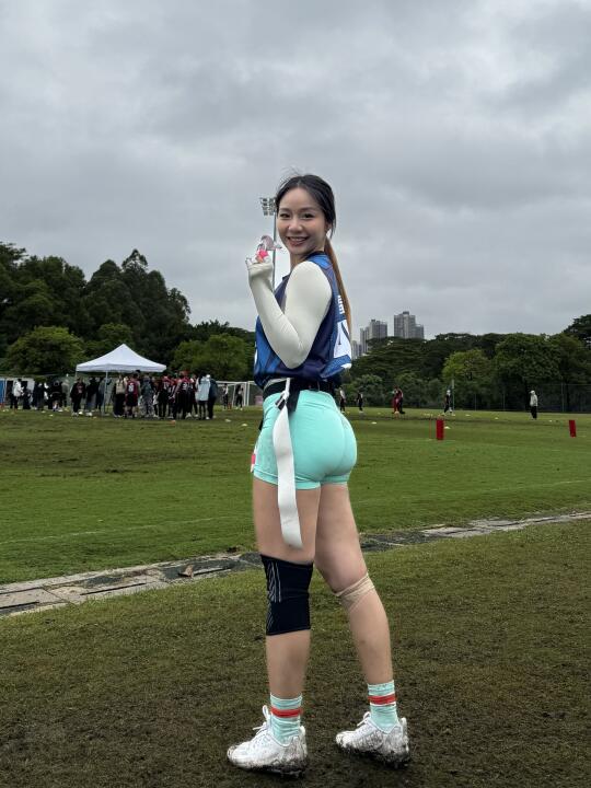 🏈腰约龙腾虎粤处女赛首秀！也是打上水球了