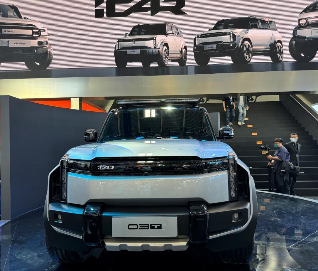 北京车展上，奇瑞iCAR 03T登场啦！严格来说，这应该算是iCAR 03的“官