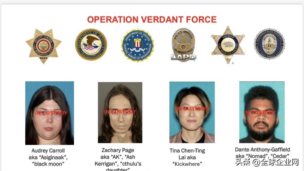 今天FBI公布的四名密谋元旦在洛杉矶搞爆炸的极端主义恐怖分子，他们是巴勒斯坦哈马