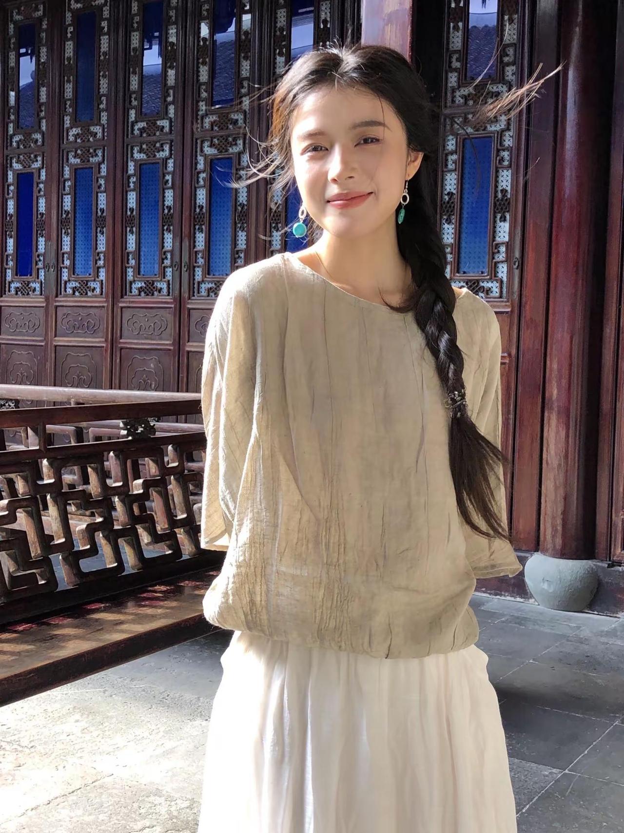 大梦催白发 昨夜又见她窈窕的风华棉麻女装 今天穿什么 癸水女 清冷感