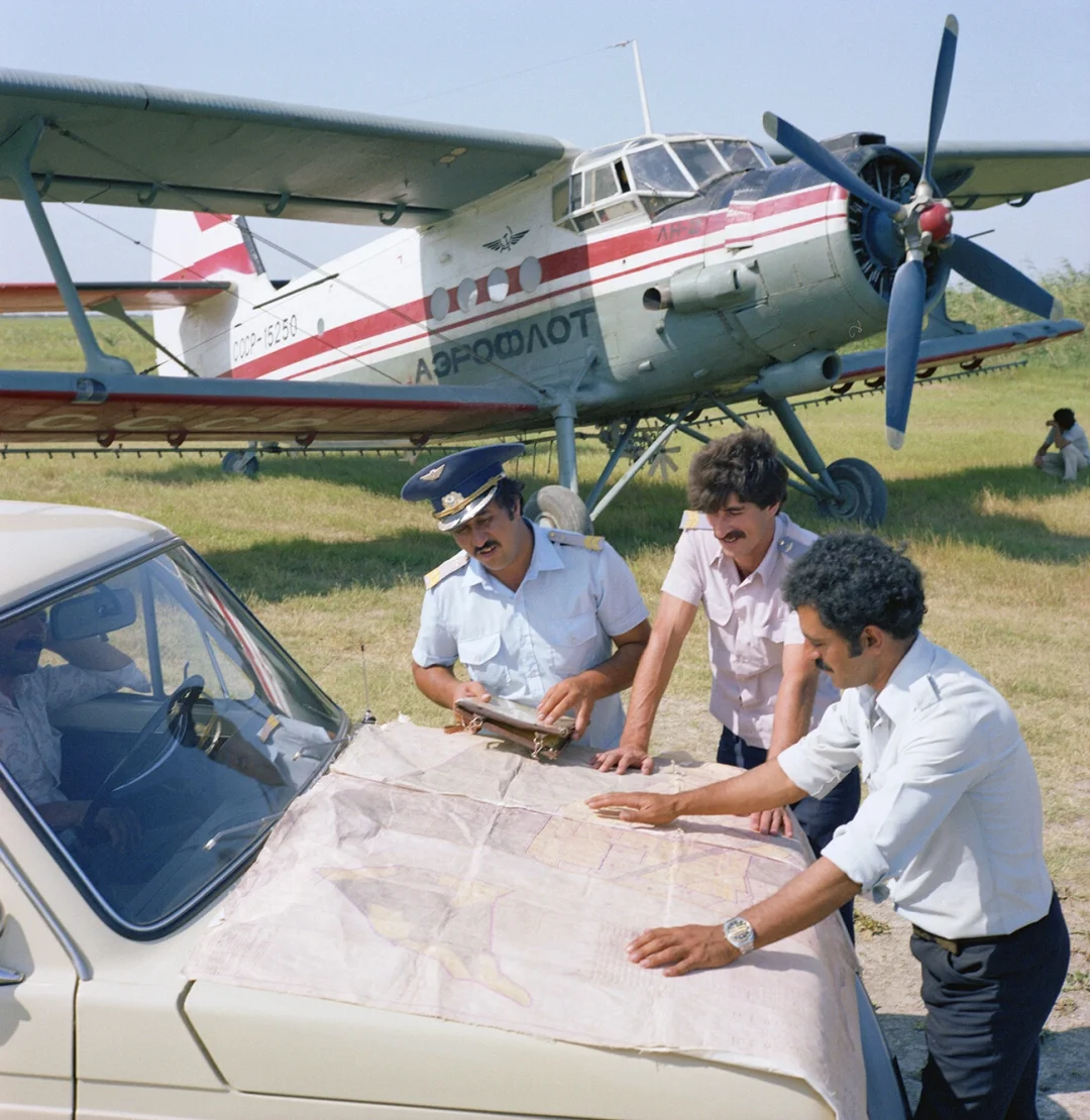 老照片 前苏联 An-2