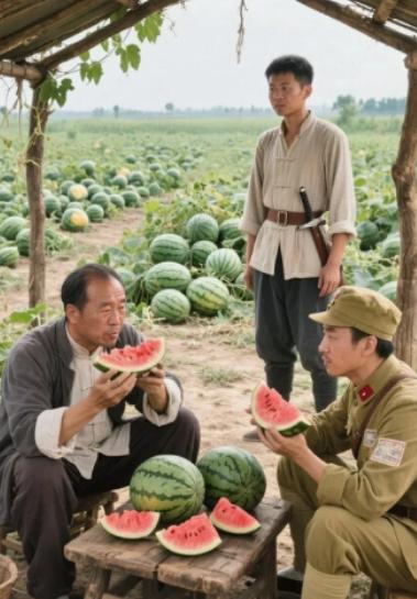 1944年，运河支队一个连长被地主挖空心思策反成叛徒，谁知地主在请他吃瓜时，却趁