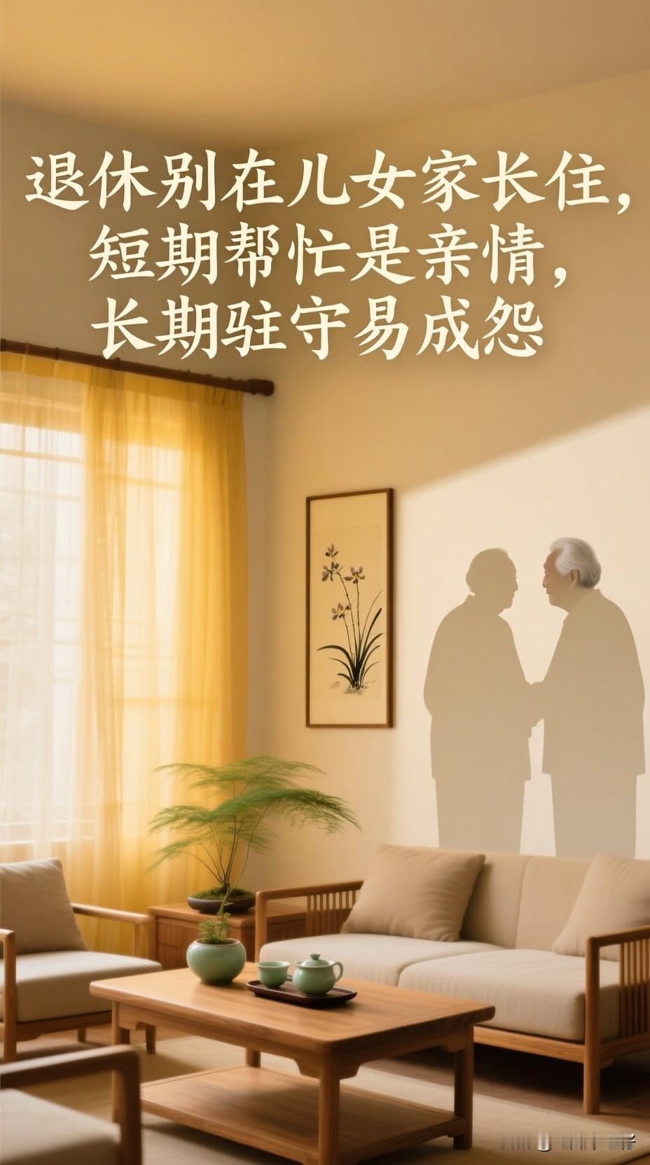 看懂这9图退休活法，心里敞亮一大半

退休了，千万别在儿女家长住，短期帮忙是热乎