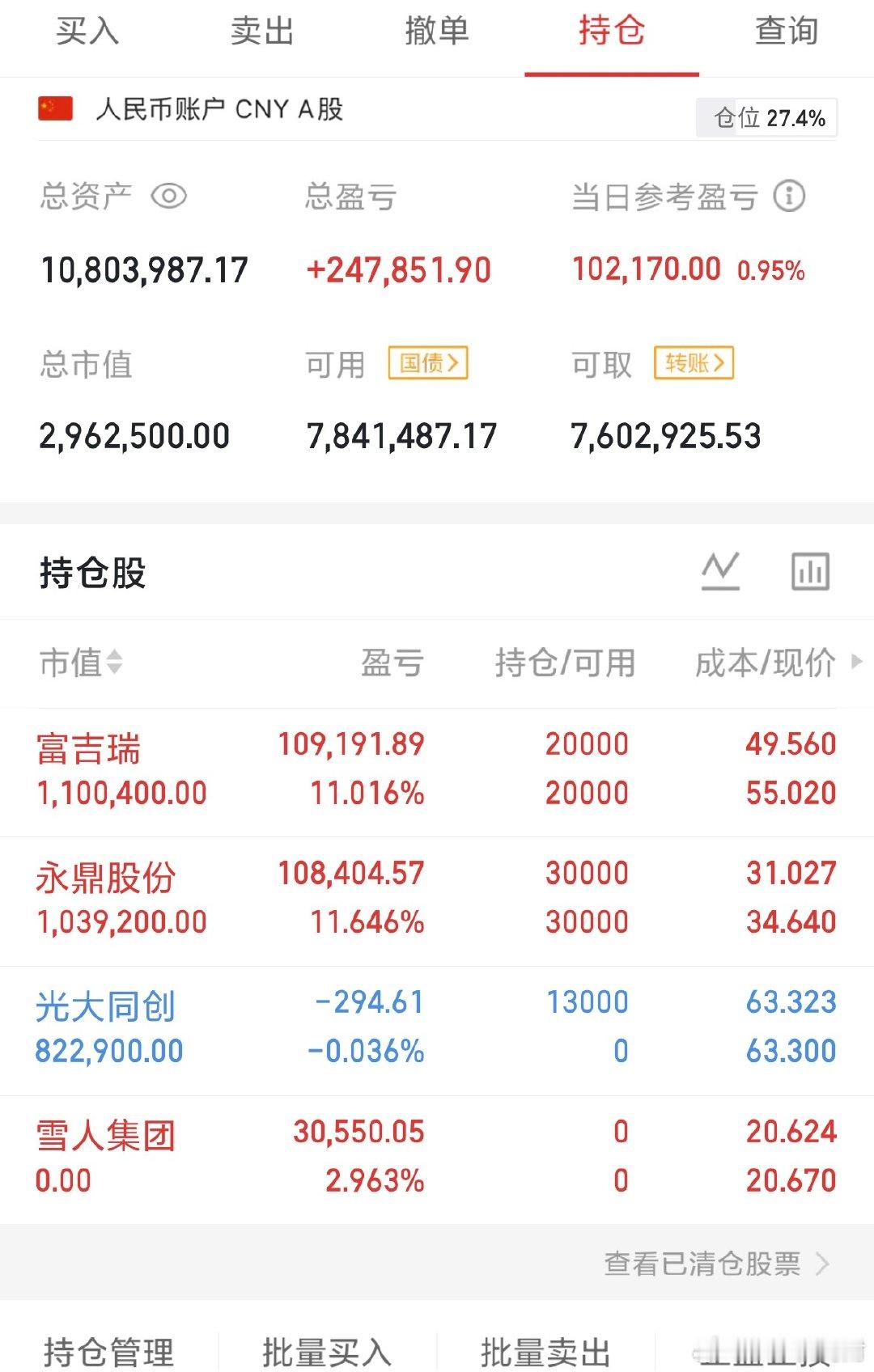 财哥拿多一支，干 