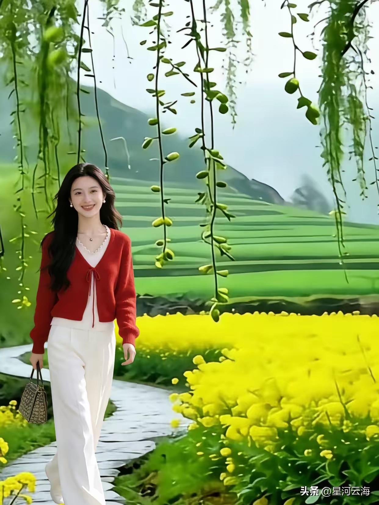 漫步在花海中的浪漫时光，感受大自然的美好与宁静。🌸🍃🌿