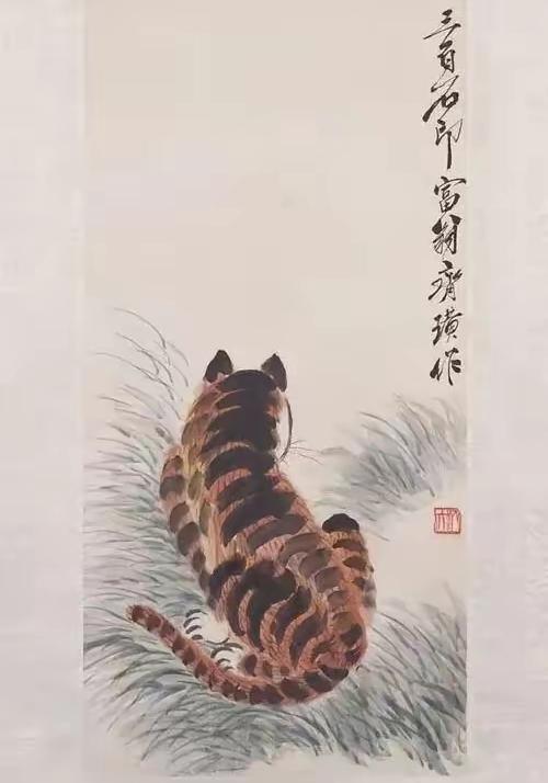 2010年，中国嘉德拍卖槌落，一幅不见正脸的猛虎图，以3200万元人民币成交，业