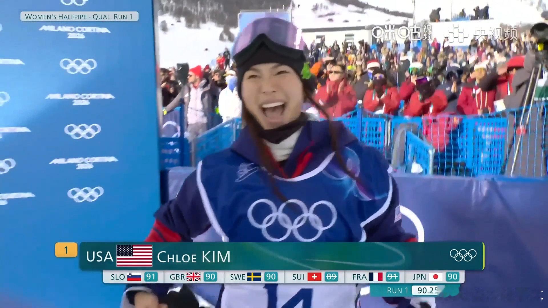 克洛伊金太强了克洛伊·金展现无解状态，高难度动作轻松拿捏，太强了。得分90.25