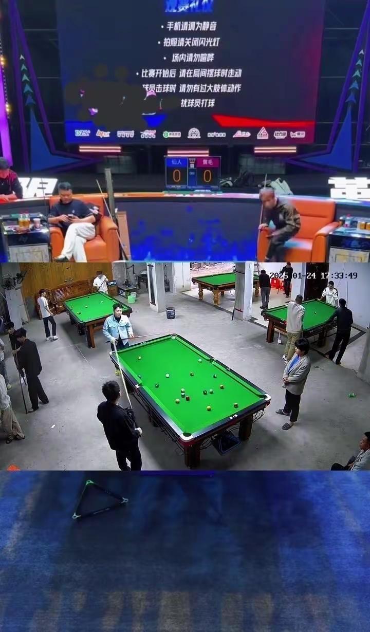 🏆台球赛场外的温柔抉择。在乔氏中式台球大师赛上，薛真祺完成高难度一穿三逆袭，距
