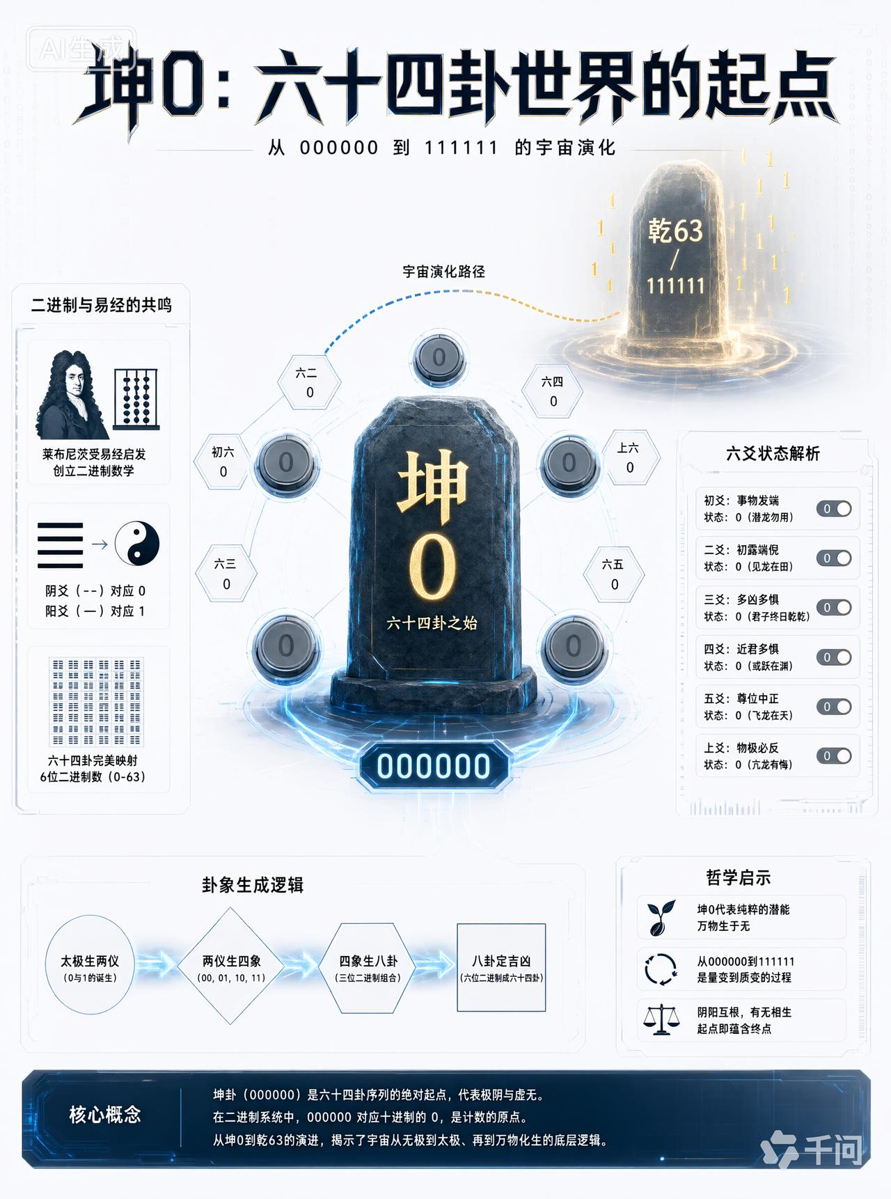 白丁识易02 篇：坤0——世界从“空”开始编号


坤0：世界从“空”开始编号