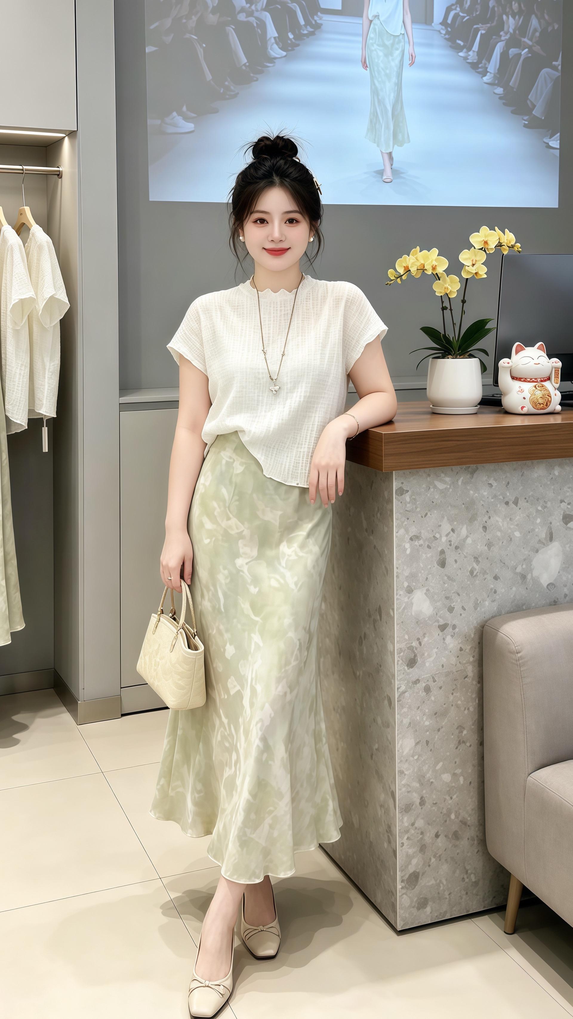 轻熟风女装 显瘦穿搭分享 优雅通勤穿搭 简约高级感穿搭 气质半身裙搭配