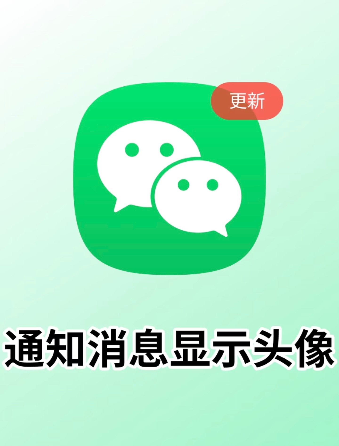 最近这些更新都很实用，看来要加鸡腿了iOS版微信消息通知也有头像了，毕竟以前弹窗